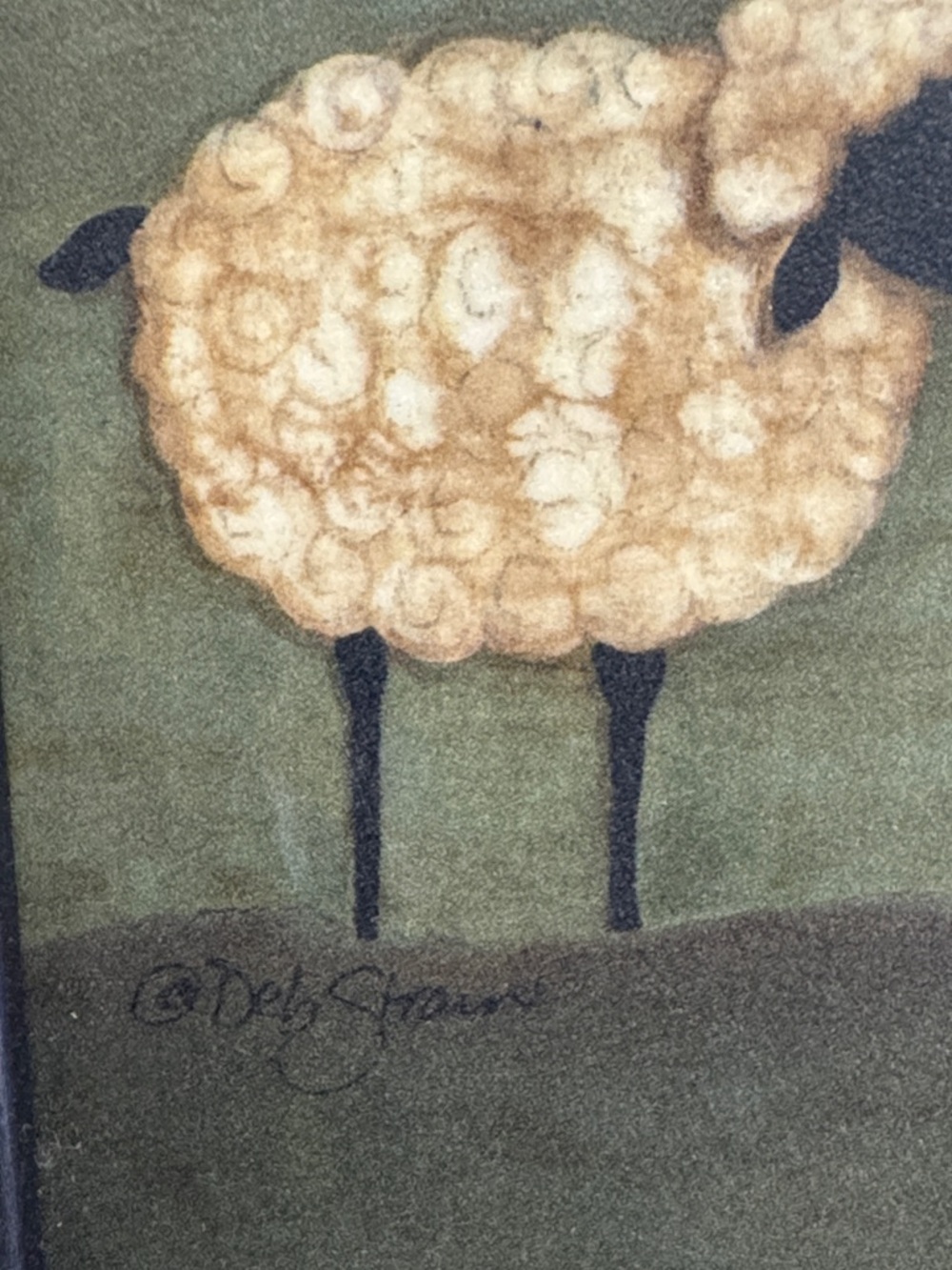 Rustic Farmhouse Wall Art with Sheep and House - Picture 6 of 6